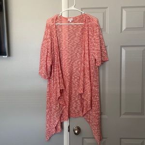 luluroe pink cardigan